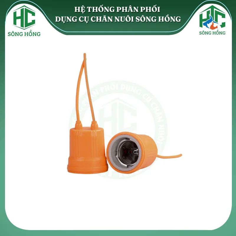 Đui đèn sứ chịu nhiệt bọc silicon