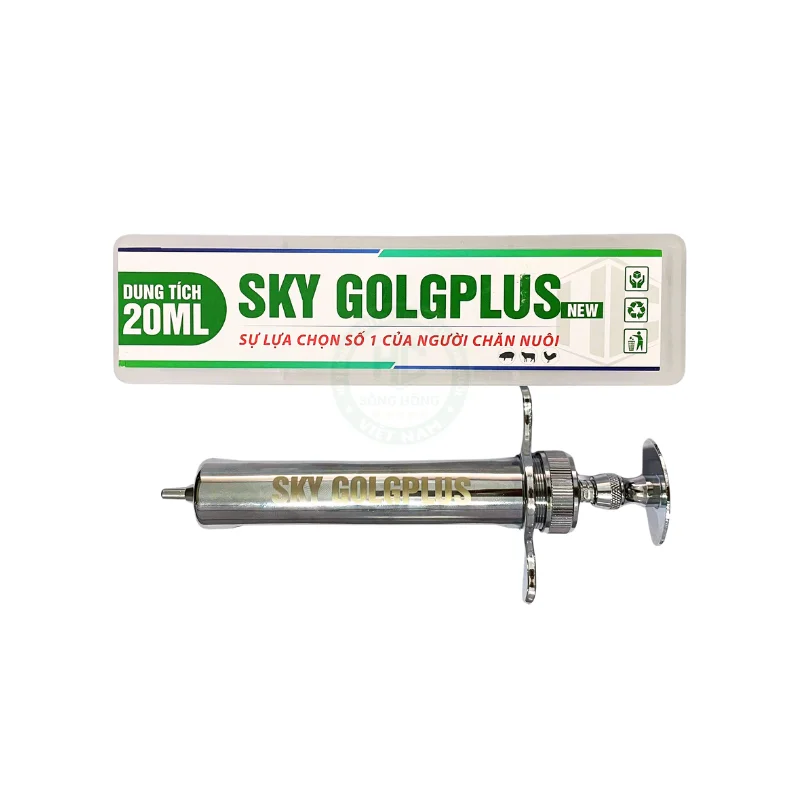 Xilanh tiêm cầm tay SkyGold Plus 20ml inox cao cấp