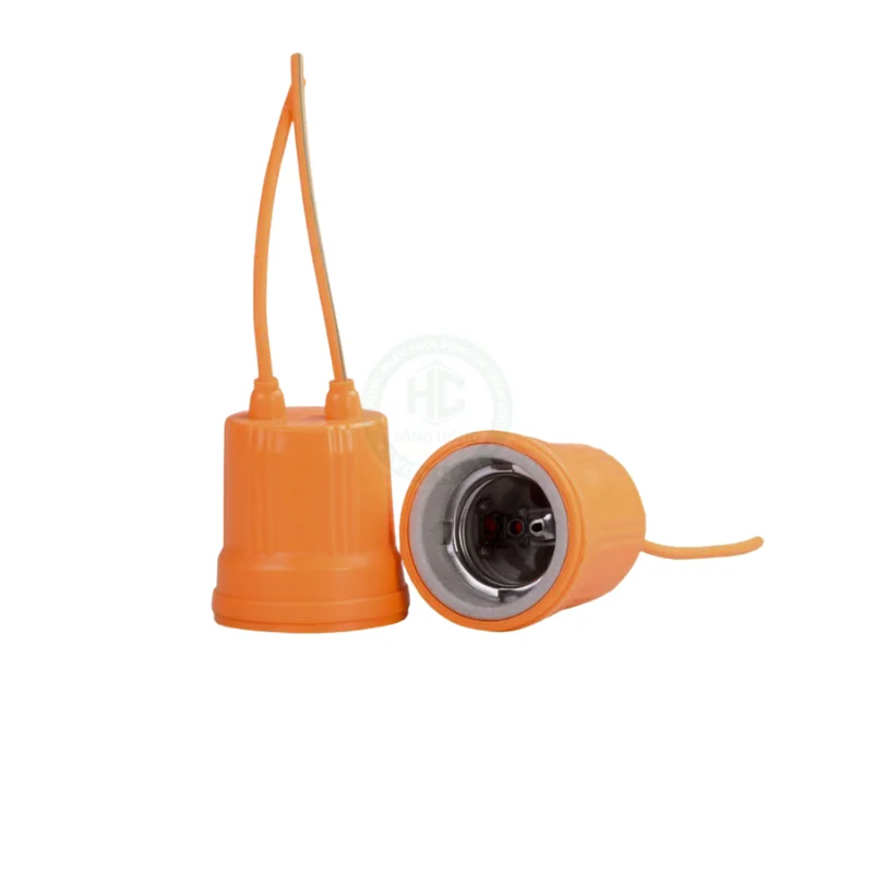 Đui đèn sứ chịu nhiệt bọc silicon